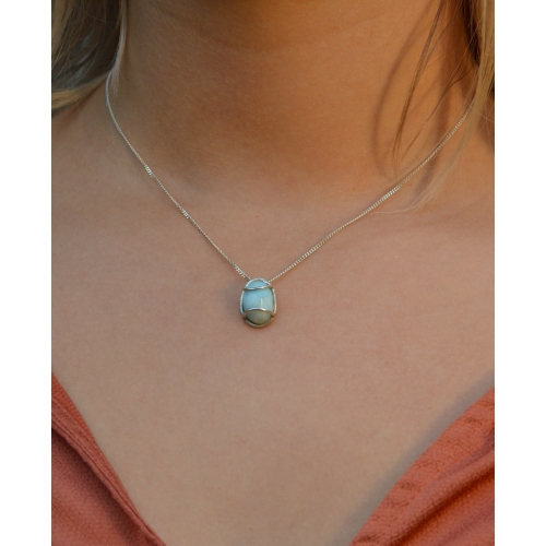 Puro Larimar pendant