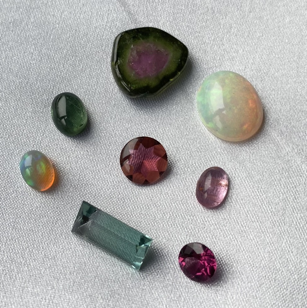 Tourmaline and Opal
